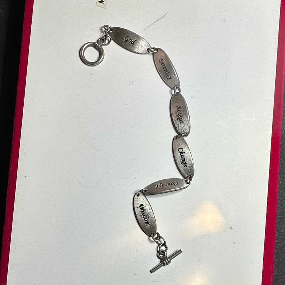 Silver Inspirational Bracelet